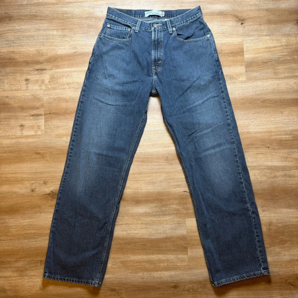 Vintage Levis 569 Loose Straight Jeans Mens 32x34 Blue Denim Baggy Skater Y2K